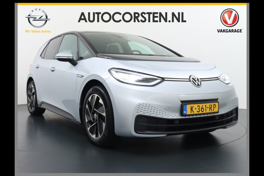 Volkswagen ID.3 58kWh 204PK 93% SOH Navi Adapt.Cruise Control Pdc Apple Carplay Android Navi Ecc Matrix-Led Stoel-Stuurverwarming Business DAB Keyless Lmv Bluetooth Regensensor Rijstrooksensor Verkeersbord detectie Mirrorlink 1e Eigenaar Grootste accu Garantie t/m 22-12-2028
