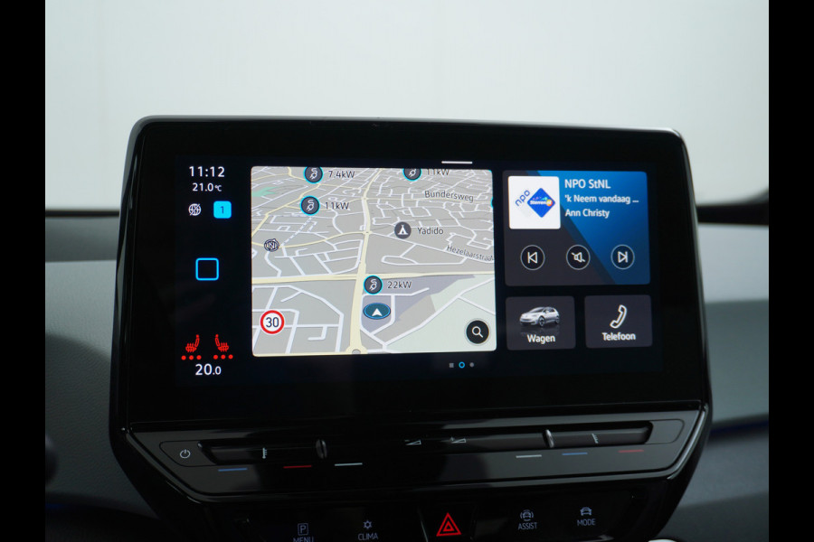 Volkswagen ID.3 58kWh 204PK 93% SOH Navi Adapt.Cruise Control Pdc Apple Carplay Android Navi Ecc Matrix-Led Stoel-Stuurverwarming Business DAB Keyless Lmv Bluetooth Regensensor Rijstrooksensor Verkeersbord detectie Mirrorlink 1e Eigenaar Grootste accu Garantie t/m 22-12-2028