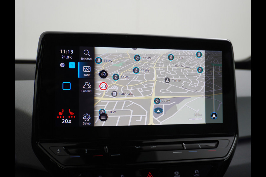Volkswagen ID.3 58kWh 204PK 93% SOH Navi Adapt.Cruise Control Pdc Apple Carplay Android Navi Ecc Matrix-Led Stoel-Stuurverwarming Business DAB Keyless Lmv Bluetooth Regensensor Rijstrooksensor Verkeersbord detectie Mirrorlink 1e Eigenaar Grootste accu Garantie t/m 22-12-2028