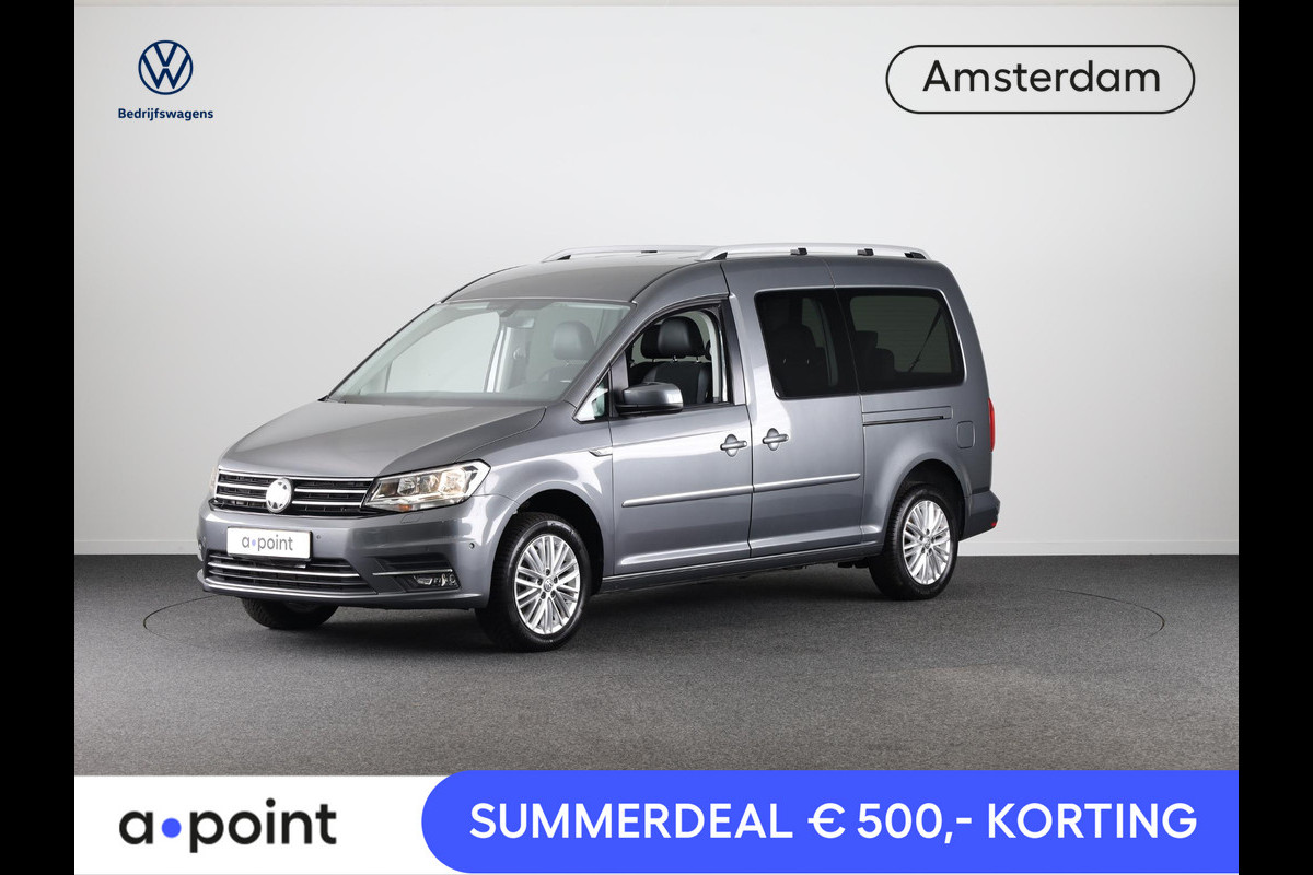 Volkswagen Caddy Maxi 1.4 TSI Trendline 125 pk Automaat (DSG) | Navigatie | Trekhaak | Parkeersensoren (Park assist) | Achteruitrijcamera | Stoelverwarming | Autom. airco |