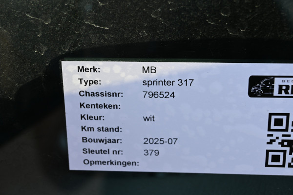 Mercedes-Benz Sprinter 317 CDI L3H2 Pro Smartphone integratiepakket, Geveerde stoel, Reserve wiel, Etc.