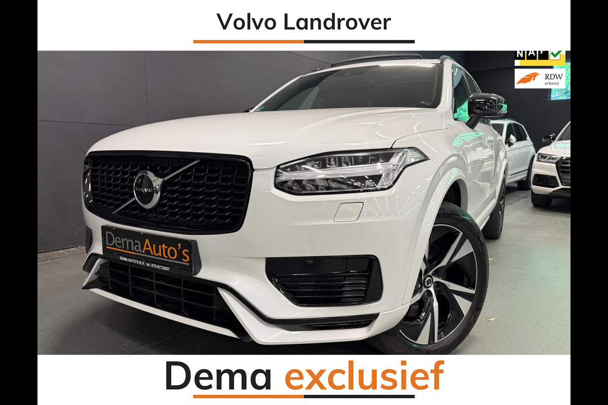 Volvo XC90 2.0 T8 Recharge AWD R-Design 7P 455PK LONG-RANGE PANO/LEDER/NAVI/CAM/H-KARDON/DAB///