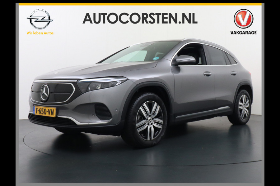 Mercedes-Benz EQA 250+AUT 71kWh Pano-Dak 360°Camera Warmtepomp Elektr-Stoelen+Geheugen+Verwarmd Trekhaak Navi Mercedes & Me Apps Apple Carplay And 18" Dodehoek-assistent MBUX-infotainmentsysteem+ spraakbediening Dual-Ecc  Advance Multi-Media WiFi-vb.Licht+RegenSensor Int.Noodoproep Progressive SpoorAssist BordHerkenning Voetganger-Besch Zitcomfortpakket Alu-Dakrails Aut.Gr/Licht Actieve Rem+spoorassistent Garantie Accu tot 15-9-2031/160.000km Origineel Nederlandse Auto Nieuwprijs €56.870,-