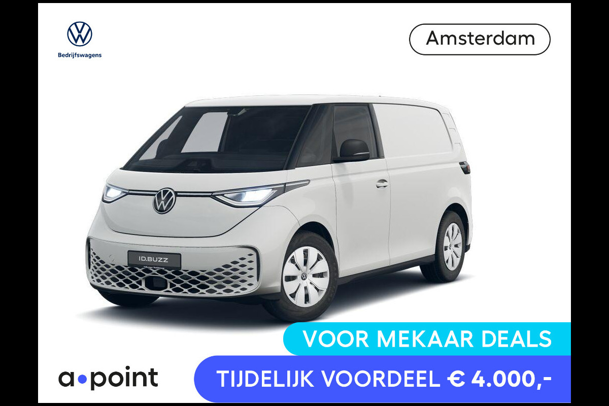 Volkswagen ID. Buzz Cargo Cargo Elektromotor 286 pk Volkswagen Bedrijfswagens ID. Buzz Cargo Elektromotor 286 pk Zijschuifdeur links en rechts, achterdeuren, VOORRAAD!!