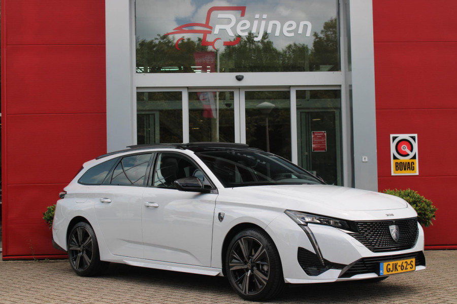 Peugeot 308 SW 1.2 Hybrid 145PK e-DCS6 GT | PANORAMISCH SCHUIF/KANTEL DAK | FOCAL AUDIO SYSTEM | DRAADLOZE APPLE CARPLAY/ANDROID AUTO | DRAADLOZE TELEFOONLADER | 360° CAMERA | ELEKTRISCH BEDIENBARE ACHTERKLEP | FULL LED KOPLAMPEN | NAVIGATIE | LICHTMETALEN VELGEN 18" "BLACK" | DODEHOEK DETECTIE | ADAPTIVE CRUISE CONTROL | KEYLESS ENTRY/START |