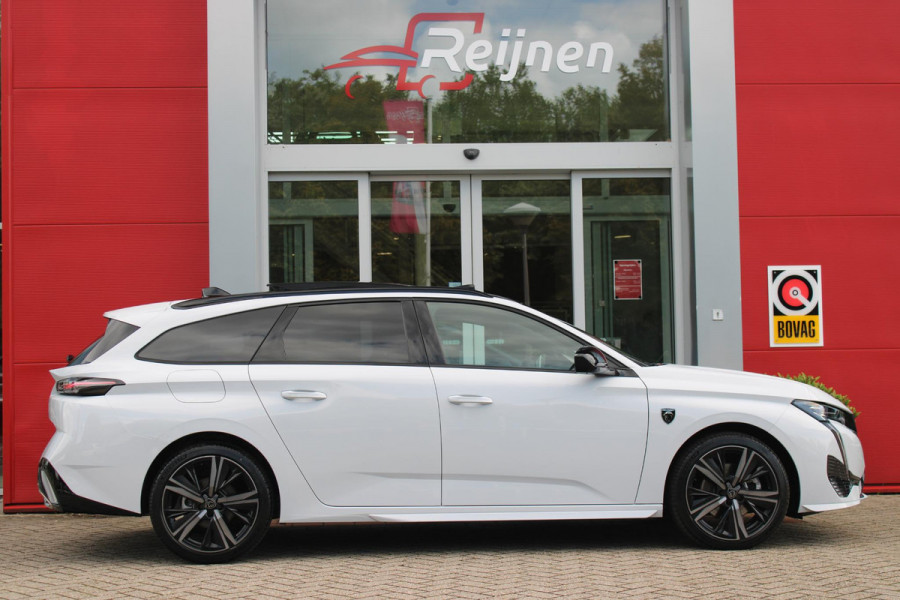 Peugeot 308 SW 1.2 Hybrid 145PK e-DCS6 GT | PANORAMISCH SCHUIF/KANTEL DAK | FOCAL AUDIO SYSTEM | DRAADLOZE APPLE CARPLAY/ANDROID AUTO | DRAADLOZE TELEFOONLADER | 360° CAMERA | ELEKTRISCH BEDIENBARE ACHTERKLEP | FULL LED KOPLAMPEN | NAVIGATIE | LICHTMETALEN VELGEN 18" "BLACK" | DODEHOEK DETECTIE | ADAPTIVE CRUISE CONTROL | KEYLESS ENTRY/START |