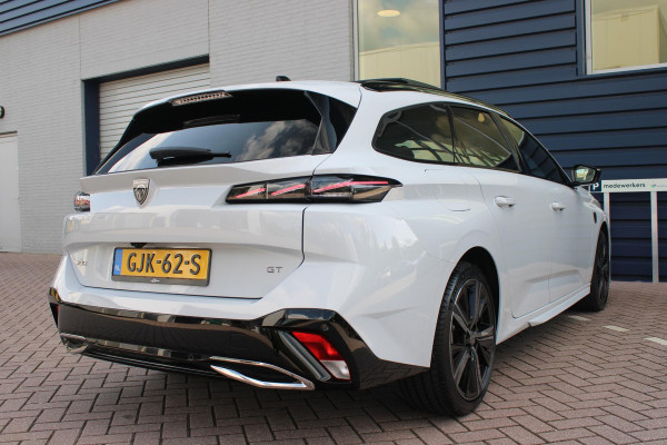 Peugeot 308 SW 1.2 Hybrid 145PK e-DCS6 GT | PANORAMISCH SCHUIF/KANTEL DAK | FOCAL AUDIO SYSTEM | DRAADLOZE APPLE CARPLAY/ANDROID AUTO | DRAADLOZE TELEFOONLADER | 360° CAMERA | ELEKTRISCH BEDIENBARE ACHTERKLEP | FULL LED KOPLAMPEN | NAVIGATIE | LICHTMETALEN VELGEN 18" "BLACK" | DODEHOEK DETECTIE | ADAPTIVE CRUISE CONTROL | KEYLESS ENTRY/START |