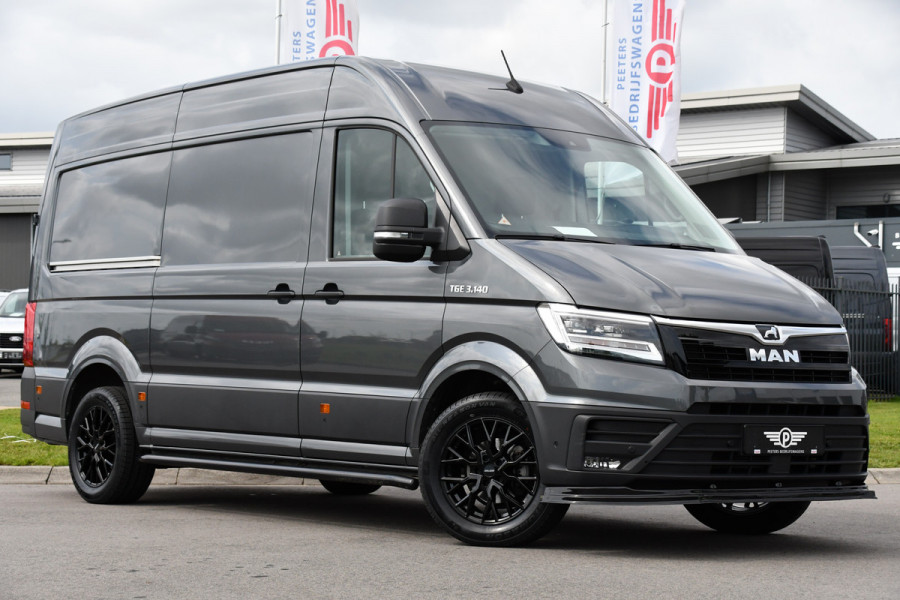 MAN TGE 3.140 35 2.0 L3H3 PB Edition Full Options, Adaptieve Cruise, Carplay, Camera, LED, 2 x Schuifdeur, Clima, Trekhaak, Automaat, Uniek!