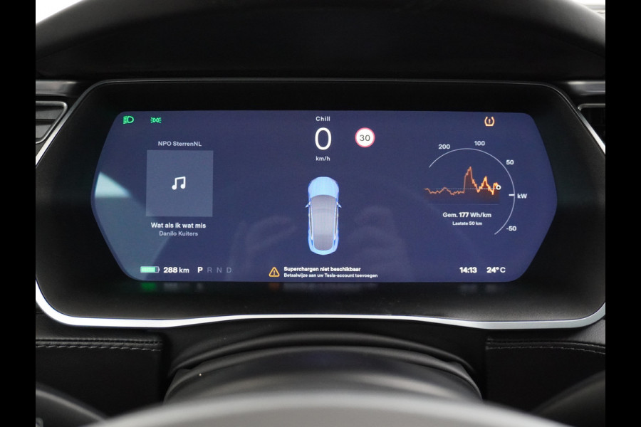 Tesla Model S 75D AWD Luchtvering AutoPilot Navi Panoramadak Camera Led Elektr.Stuur en Stoel+Geheugen+Spiegels+verwarmd Elektr.Achterklep Key 19"Lmv 4WD WiFi Rijstrookhulp Bordherkenning ACC ESP Dodehoek Detector Mistlampen NVIDIA®Tegra® Processor HomeLink 5 Origineel Nederlandse Tesla Nieuwprijs €87.150 Garantie op de accu/motor tot 29-03-2026/240.000km