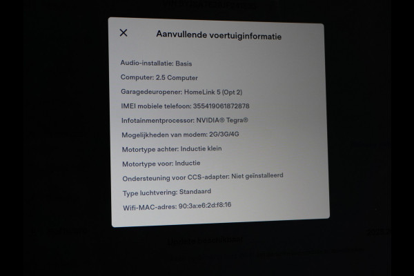 Tesla Model S 75D AWD Luchtvering AutoPilot Navi Panoramadak Camera Led Elektr.Stuur en Stoel+Geheugen+Spiegels+verwarmd Elektr.Achterklep Key 19"Lmv 4WD WiFi Rijstrookhulp Bordherkenning ACC ESP Dodehoek Detector Mistlampen NVIDIA®Tegra® Processor HomeLink 5 Origineel Nederlandse Tesla Nieuwprijs €87.150 Garantie op de accu/motor tot 29-03-2026/240.000km