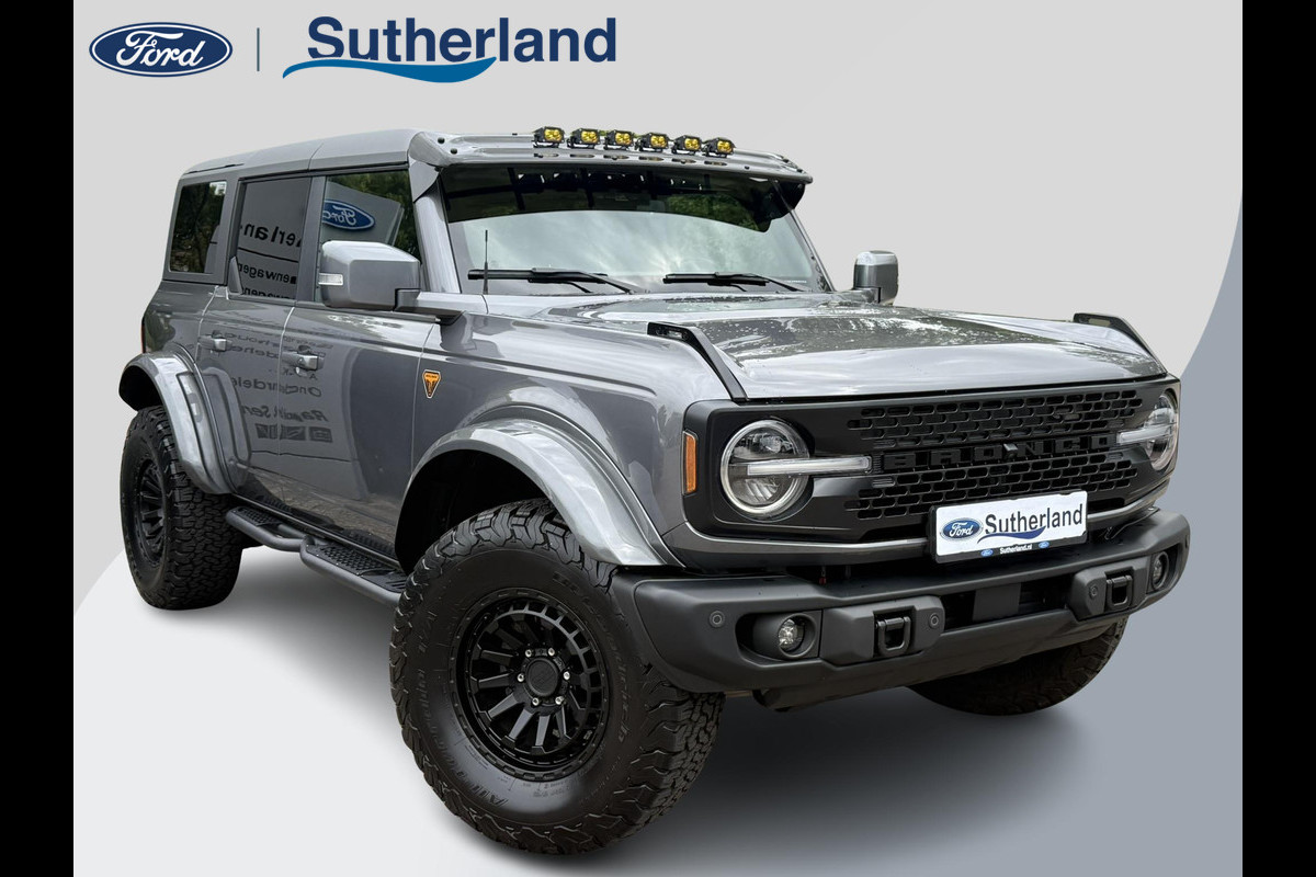 Ford Bronco 2.7 Badlands | V6 336PK | Carbonized Grey | Afneembare trekhaak | Grijs kenteken | Prijs ex. BTW | Speciale wielen en accessoires zie tekst | Ombouw grijs kenteken - 2 zitplaatsen
