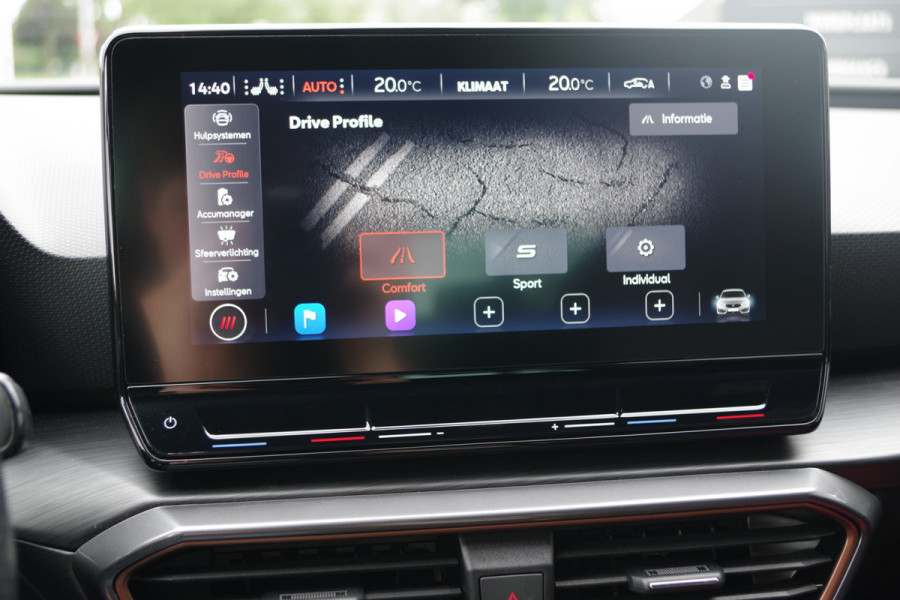 CUPRA Leon 1.4 e-Hybrid 204 PK VZ Adrenaline PHEV, Stoelverwarming, Kuipstoelen, Carplay, Sfeerverlichting