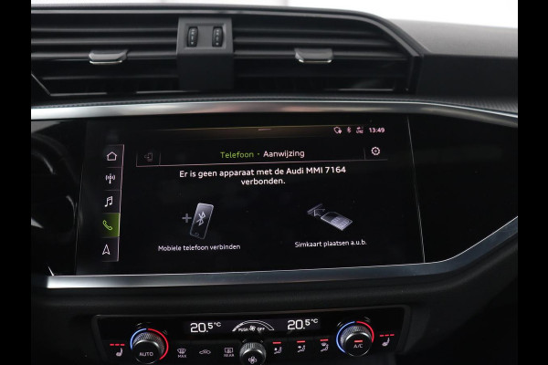 Audi Q3 35 TFSI S Line Pro Line S | Panoramadak | Stoelverwarming | Adaptive cruise | Carplay | Trekhaak | Keyless | Virual Cockpit | Half leder | DAB | Full LED