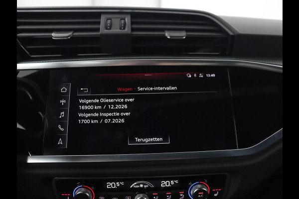 Audi Q3 35 TFSI S Line Pro Line S | Panoramadak | Stoelverwarming | Adaptive cruise | Carplay | Trekhaak | Keyless | Virual Cockpit | Half leder | DAB | Full LED