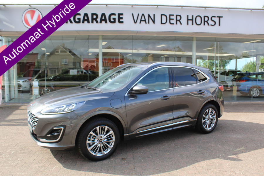 Ford Kuga 2.5 PHEV Vignale, Zeer veel comfort voor weinig Leder bekleding , winter pack , Camera , Navigatie , Cruis LED dag rijverlichting , 1500kg trekgewicht