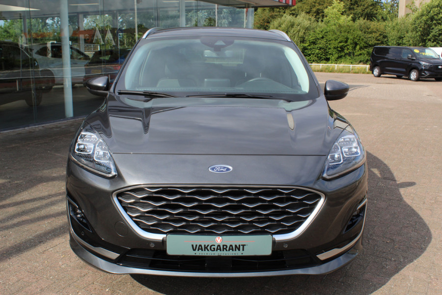 Ford Kuga 2.5 PHEV Vignale, Zeer veel comfort voor weinig Leder bekleding , winter pack , Camera , Navigatie , Cruis LED dag rijverlichting , 1500kg trekgewicht