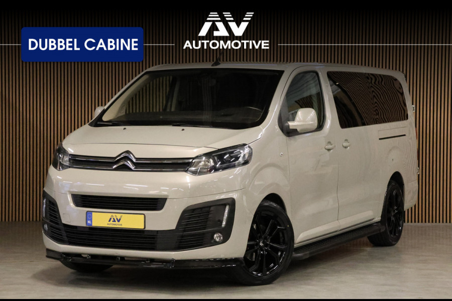 Citroën Jumpy 2.0 BlueHDI XL L3 177 PK DC | ACC | Blind Spot | Navigatie | Bi-Xenon | Head-Up | Camera | CarPlay | Stoelverwarming | Trekhaak | F1 Flippers | 6-Zitter | Peugeot Expert | Opel Vivaro | Dubbel Cabine | Nieuwe APK