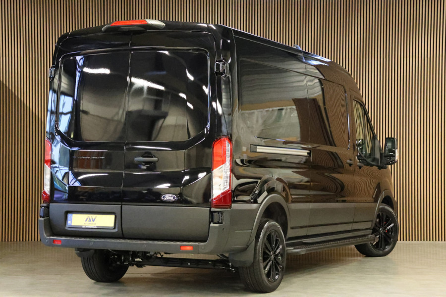 Ford Transit 350 2.0 TDCI L3H2 165PK AUT Limited DC | 7-Zitter | L+R Schuifdeur | 360 Camera | ACC | Navigatie | Bi-Xenon | Lane assist | BLIS | CarPlay | Stoelverwarming | Stuurwielverwarming | Dubbel Cabine | Facelift model MY2025