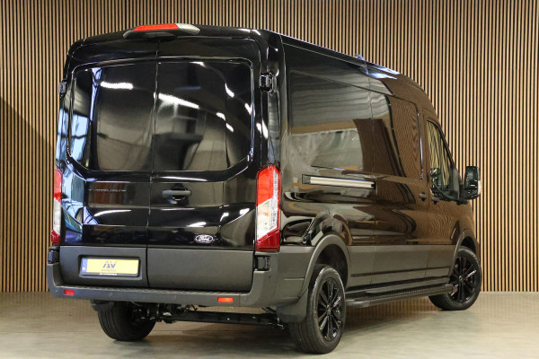 Ford Transit 350 2.0 TDCI L3H2 165PK AUT Limited DC | 7-Zitter | L+R Schuifdeur | 360 Camera | ACC | Navigatie | Bi-Xenon | Lane assist | BLIS | CarPlay | Stoelverwarming | Stuurwielverwarming | Dubbel Cabine | Facelift model MY2025
