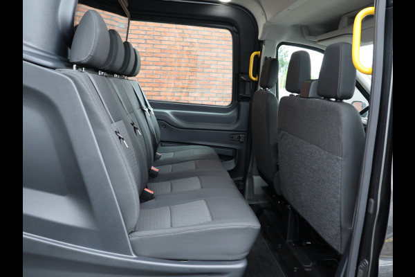 Ford Transit 350 2.0 TDCI L3H2 165PK AUT Limited DC | 7-Zitter | L+R Schuifdeur | 360 Camera | ACC | Navigatie | Bi-Xenon | Lane assist | BLIS | CarPlay | Stoelverwarming | Stuurwielverwarming | Dubbel Cabine | Facelift model MY2025