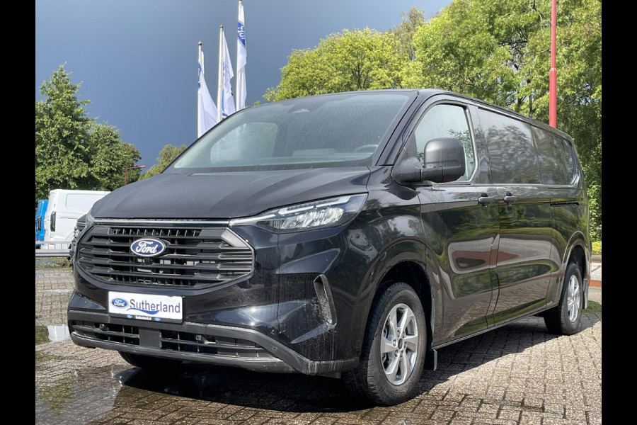 Ford Transit Custom 320 2.0 TDCI L2H1 Trend Automaat 170pk |  DC | Snoeks Dubbele Cabine Luxe | Adaptive cruise control | Dubbele schuifdeur | 8-weg bestuurderstoel + passagiersstoel | Stoelverwarming | Dodehoeksensoren | Navigatie | Electrictrich inklapbare spiegels | 16 inch lichtmetalen velgen | Full LED | Dual-zone climate control | LED laadruimteverlichting