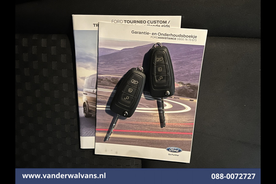 Ford Transit Custom 2.0 TDCI L1H1 Euro6 Airco | 2500KG Trekvermogen | Cruisecontrol | Parkeersensoren | Bijrijdersbank LED, achterklep