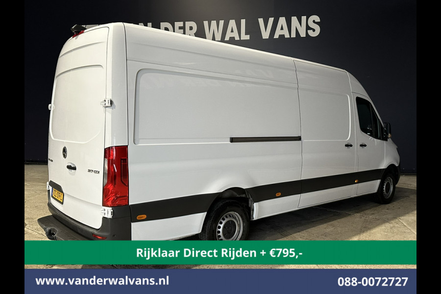 Mercedes-Benz Sprinter 317 CDI 170pk L3H2 Euro6 *Rijklaar Direct Rijden* Airco | MBUX | Camera | Navigatie | Trekhaak | Cruisecontrol Parkeersensoren, Bijrijdersbank, MBUX