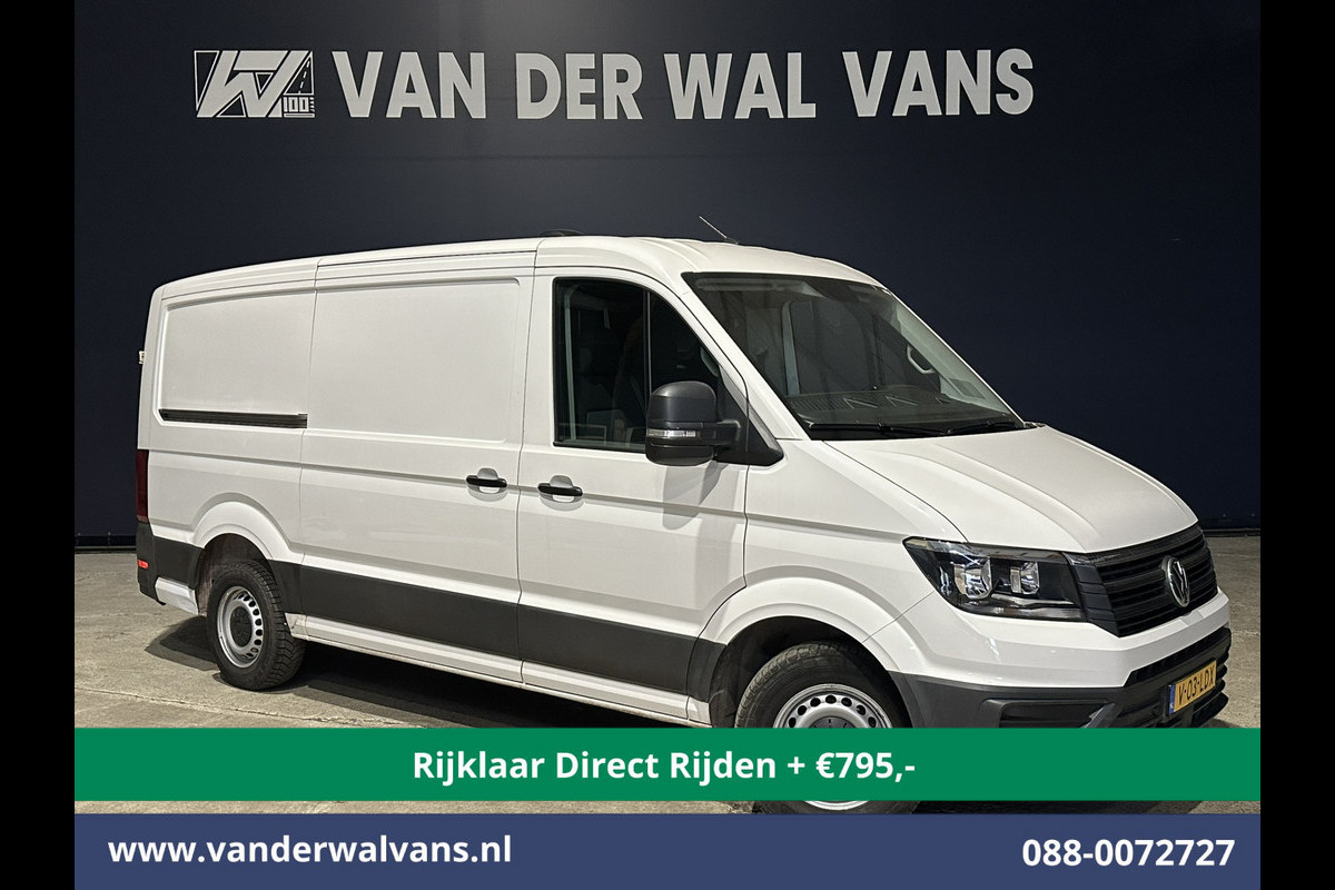 Volkswagen Crafter 2.0 TDI 141pk L3H2 L2H1 Euro6 *Rijklaar Direct Rijden* Airco | Navigatie | Camera | Apple Carplay Android Auto, Parkeersensoren, Bijrijdersbank