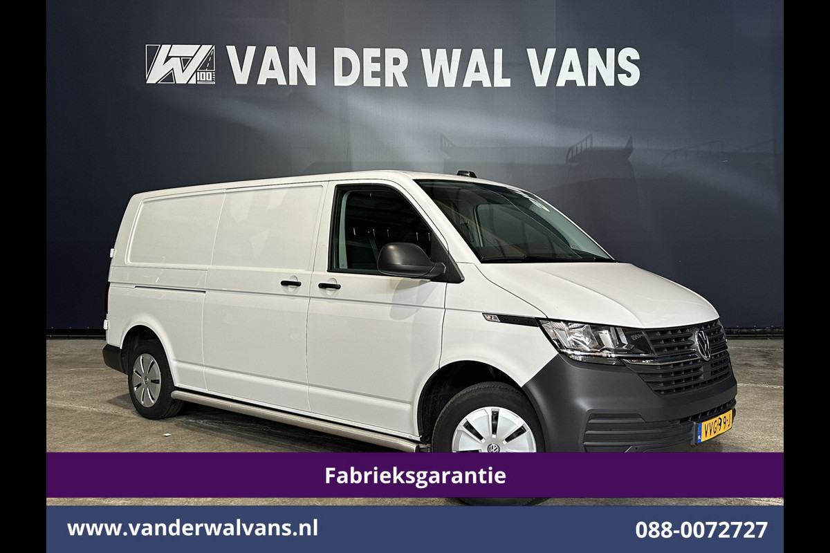 Volkswagen Transporter 2.0 TDI L2H1 Fabrieksgarantie Euro6 # Airco | Apple Carplay | Trekhaak | Cruisecontrol Android Auto, Parkeersensoren, Sidebars, Bijrijdersbank