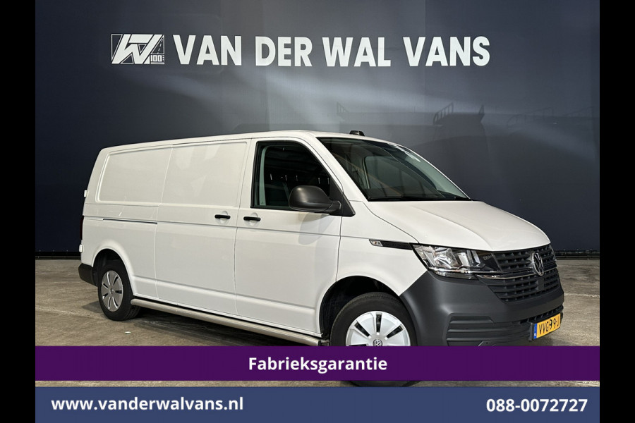 Volkswagen Transporter 2.0 TDI L2H1 Fabrieksgarantie Euro6 # Airco | Apple Carplay | Trekhaak | Cruisecontrol Android Auto, Parkeersensoren, Sidebars, Bijrijdersbank