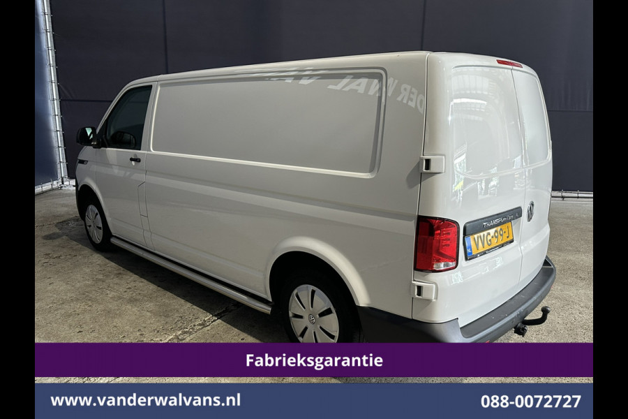 Volkswagen Transporter 2.0 TDI L2H1 Fabrieksgarantie Euro6 # Airco | Apple Carplay | Trekhaak | Cruisecontrol Android Auto, Parkeersensoren, Sidebars, Bijrijdersbank