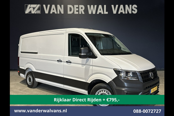 Volkswagen Crafter 2.0 TDI 141pk L3H2 L2H1 inrichting Euro6 *Rijklaar Direct Rijden* Airco | Camera | Apple Carplay | Android Auto Parkeersensoren, Bijrijdersbank, 3000kg trekvermogen