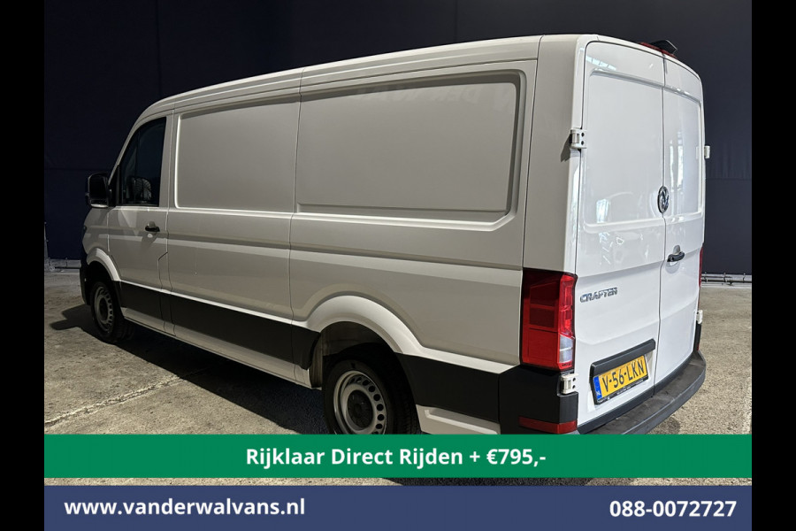 Volkswagen Crafter 2.0 TDI 141pk L3H2 L2H1 inrichting Euro6 *Rijklaar Direct Rijden* Airco | Camera | Apple Carplay | Android Auto Parkeersensoren, Bijrijdersbank, 3000kg trekvermogen