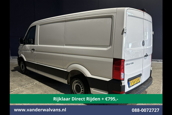 Volkswagen Crafter 2.0 TDI 141pk L3H2 L2H1 inrichting Euro6 *Rijklaar Direct Rijden* Airco | Camera | Apple Carplay | Android Auto Parkeersensoren, Bijrijdersbank, 3000kg trekvermogen