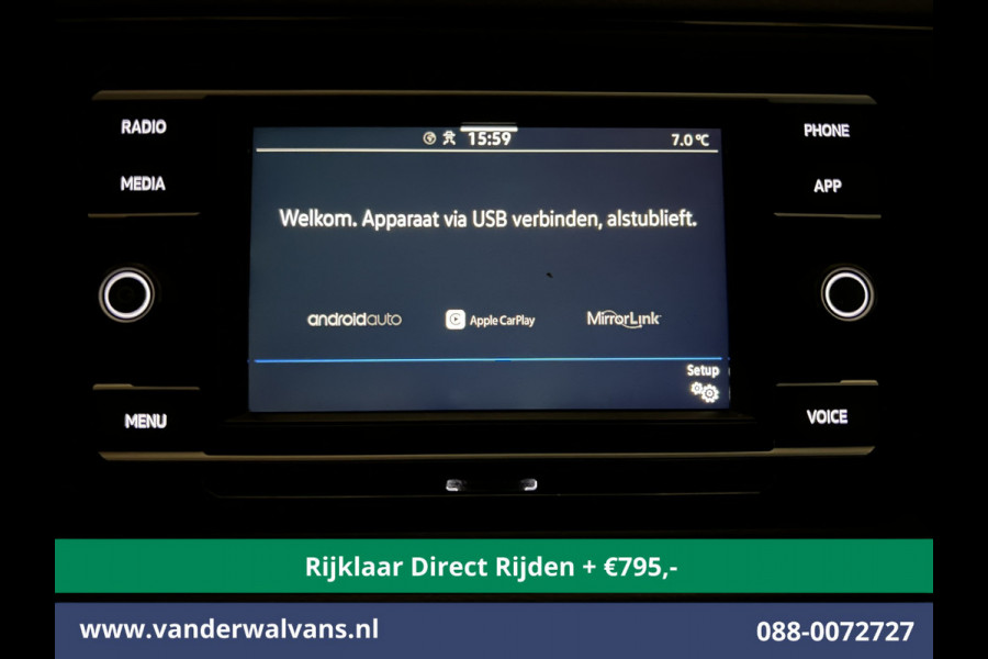 Volkswagen Crafter 2.0 TDI 141pk L3H2 L2H1 inrichting Euro6 *Rijklaar Direct Rijden* Airco | Camera | Apple Carplay | Android Auto Parkeersensoren, Bijrijdersbank, 3000kg trekvermogen
