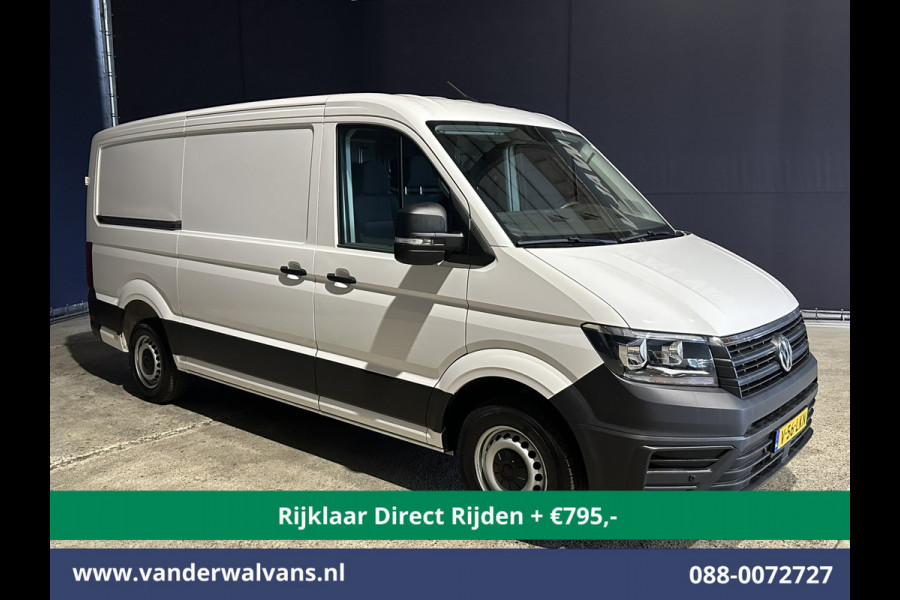 Volkswagen Crafter 2.0 TDI 141pk L3H2 L2H1 inrichting Euro6 *Rijklaar Direct Rijden* Airco | Camera | Apple Carplay | Android Auto Parkeersensoren, Bijrijdersbank, 3000kg trekvermogen