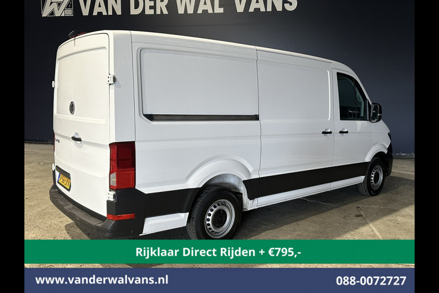 Volkswagen Crafter 2.0 TDI 141pk L3H2 L2H1 inrichting Euro6 *Rijklaar Direct Rijden* Airco | Camera | Apple Carplay | Android Auto Parkeersensoren, Bijrijdersbank, 3000kg trekvermogen