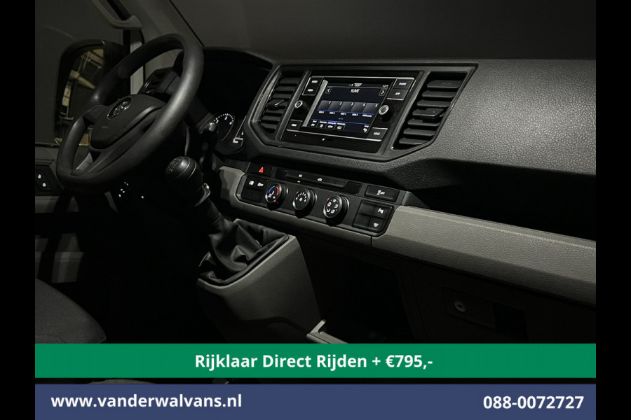 Volkswagen Crafter 2.0 TDI 141pk L3H2 L2H1 inrichting Euro6 *Rijklaar Direct Rijden* Airco | Camera | Apple Carplay | Android Auto Parkeersensoren, Bijrijdersbank, 3000kg trekvermogen