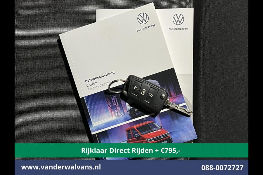 Volkswagen Crafter 2.0 TDI 141pk L3H2 L2H1 inrichting Euro6 *Rijklaar Direct Rijden* Airco | Camera | Apple Carplay | Android Auto Parkeersensoren, Bijrijdersbank, 3000kg trekvermogen