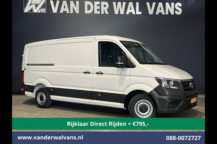 Volkswagen Crafter 2.0 TDI 141pk L3H2 (Oude L2H1) Euro6 *Rijklaar Direct Rijden* Airco | Camera | Apple Carplay | 3000kg Trekhaak | Cruisecontrol Android Auto, Parkeersensoren, Bijrijdersbank