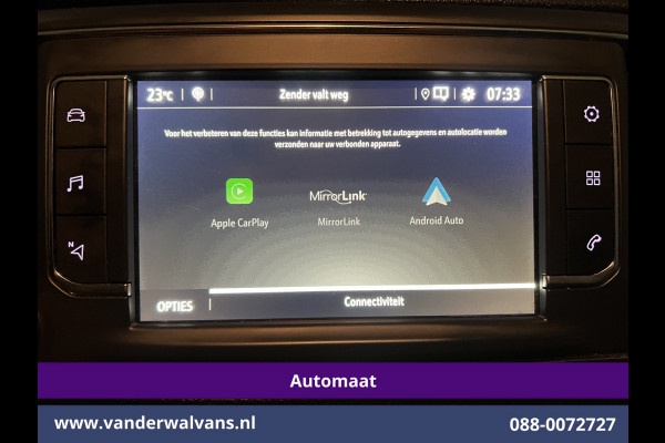 Opel Vivaro 2.0 CDTI 177pk Automaat L3H1 Euro6 # Airco | Camera | Apple Carplay | Android Auto Cruisecontrol, Parkeersensoren, Bijrijdersbank, 2500kg trekvermogen