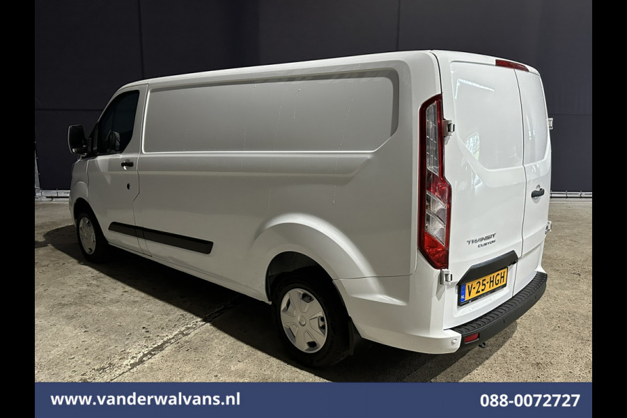 Ford Transit Custom 2.0 TDCI L2H1 Euro6 # Airco | Camera | Apple Carplay | LED | Cruisecontrol 2800kg trekvermogen, Android Auto, Parkeersensoren, Verwarmde voorruit, Bijrijdersbank
