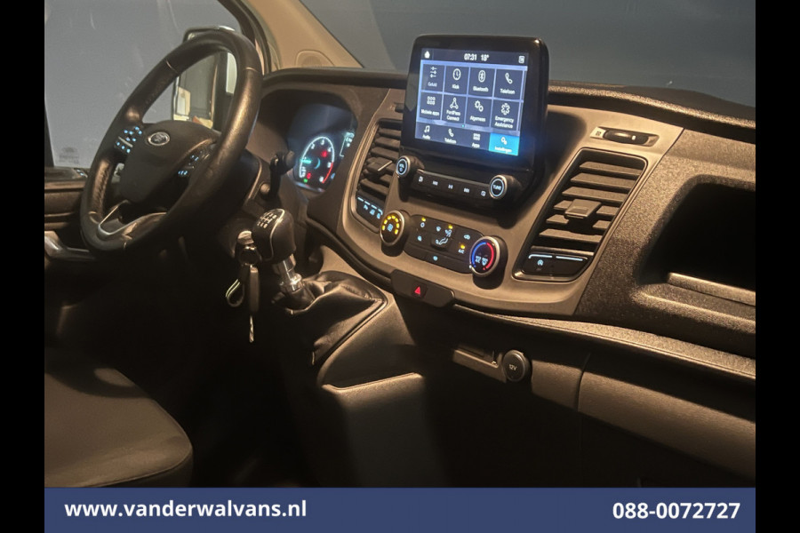 Ford Transit Custom 2.0 TDCI L2H1 Euro6 # Airco | Camera | Apple Carplay | LED | Cruisecontrol 2800kg trekvermogen, Android Auto, Parkeersensoren, Verwarmde voorruit, Bijrijdersbank