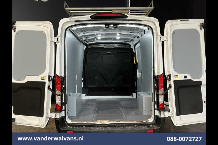 Ford Transit 2.0 TDCI 131pk L3H2 Euro6 # Airco | 2800kg Trekhaak | Imperiaal | LED | Trap | Cruisecontrol Parkeersensoren, Bijrijdersbank