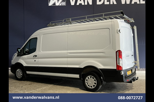 Ford Transit 2.0 TDCI 131pk L3H2 Euro6 # Airco | 2800kg Trekhaak | Imperiaal | LED | Trap | Cruisecontrol Parkeersensoren, Bijrijdersbank