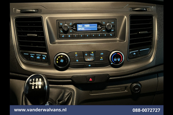 Ford Transit 2.0 TDCI 131pk L3H2 Euro6 # Airco | 2800kg Trekhaak | Imperiaal | LED | Trap | Cruisecontrol Parkeersensoren, Bijrijdersbank