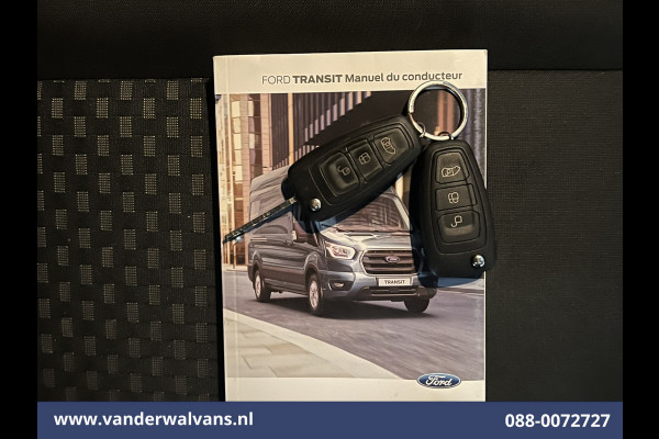 Ford Transit 2.0 TDCI 131pk L3H2 Euro6 # Airco | 2800kg Trekhaak | Imperiaal | LED | Trap | Cruisecontrol Parkeersensoren, Bijrijdersbank