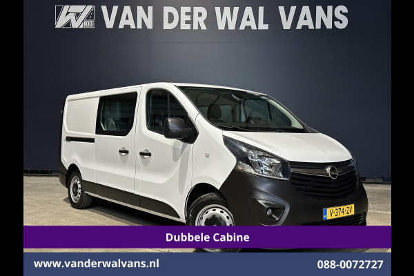Opel Vivaro 1.6 CDTI 126pk L2H1 Dubbele Cabine Euro6 Airco | Navigatie | Camera | 5-Zits | Trekhaak cruisecontrol, parkeersensoren