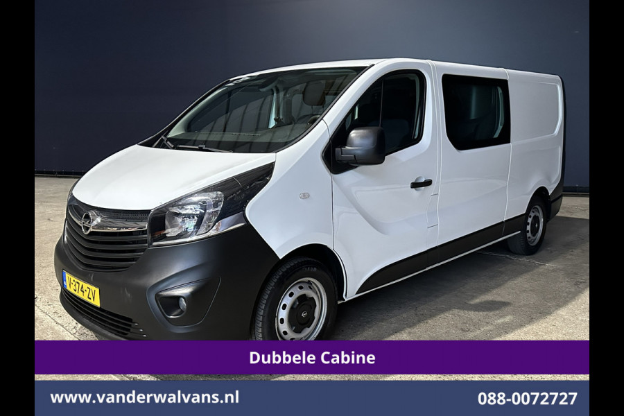 Opel Vivaro 1.6 CDTI 126pk L2H1 Dubbele Cabine Euro6 Airco | Navigatie | Camera | 5-Zits | Trekhaak cruisecontrol, parkeersensoren