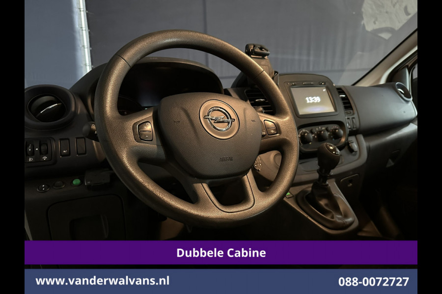 Opel Vivaro 1.6 CDTI 126pk L2H1 Dubbele Cabine Euro6 Airco | Navigatie | Camera | 5-Zits | Trekhaak cruisecontrol, parkeersensoren